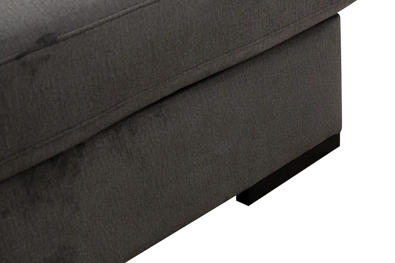 Grande Stor 7-sits U-Soffa med Divan Höger - Mörkgrå Sammet - Möbler - Soffa - Sammetssoffa