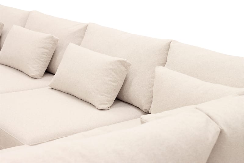 Grande Stor 7-sits U-Soffa med Divan Vänster - Beige Tyg - Möbler - Soffa - U-soffa
