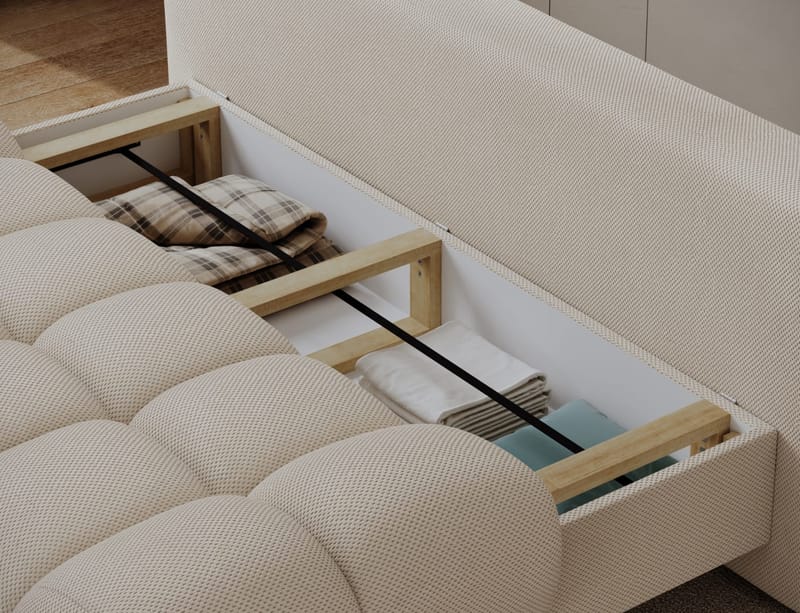 Guavio 2-sits Bubblig Bäddsoffa med förvaring - Calmora 18 - Möbler - Soffa - Bäddsoffa