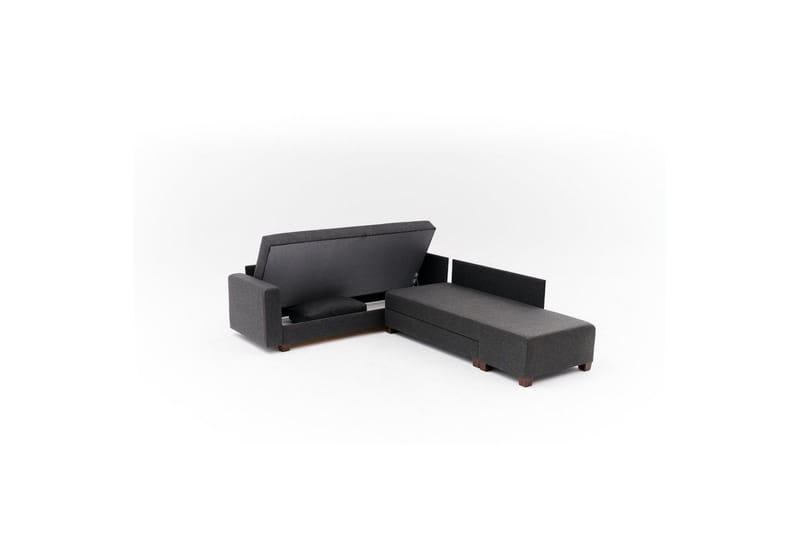 Hörnbäddsoffa Iroulport Höger Antracit - Antracit - Möbler - Soffa - Bäddsoffa