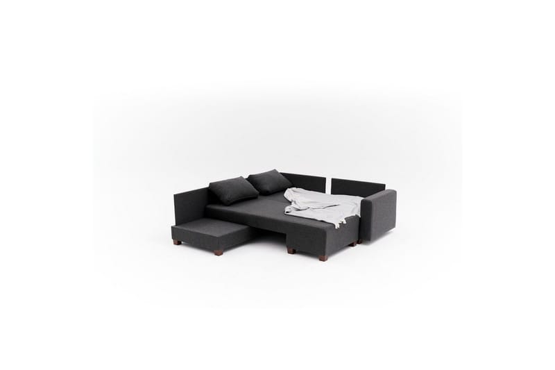 Hörnbäddsoffa Iroulport Vänster Antracit - Antracit - Möbler - Soffa - Bäddsoffa