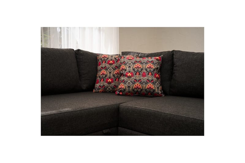 Hörnbäddsoffa Iroulport Vänster Antracit - Antracit - Möbler - Soffa - Bäddsoffa