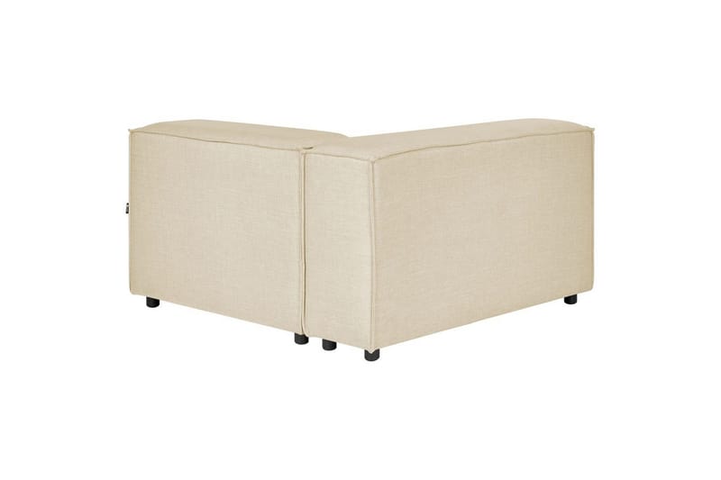 Hörnsektion Aprica Beige, svart, Linne - Beige - Möbler - Soffa - Modulsoffor - Hörnmodul