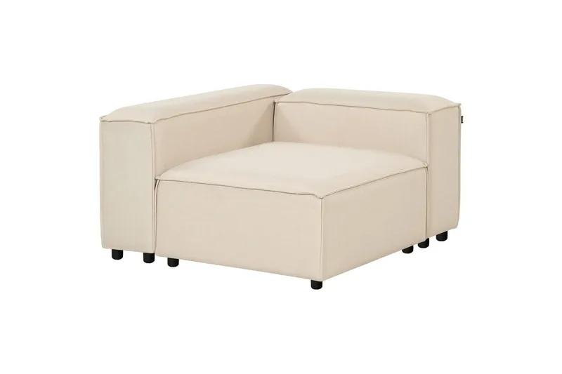 Hörnsektion Ardal Beige, svart, Högervänd - Beige, svart, Högervänd - Möbler - Soffa - Soffgrupp
