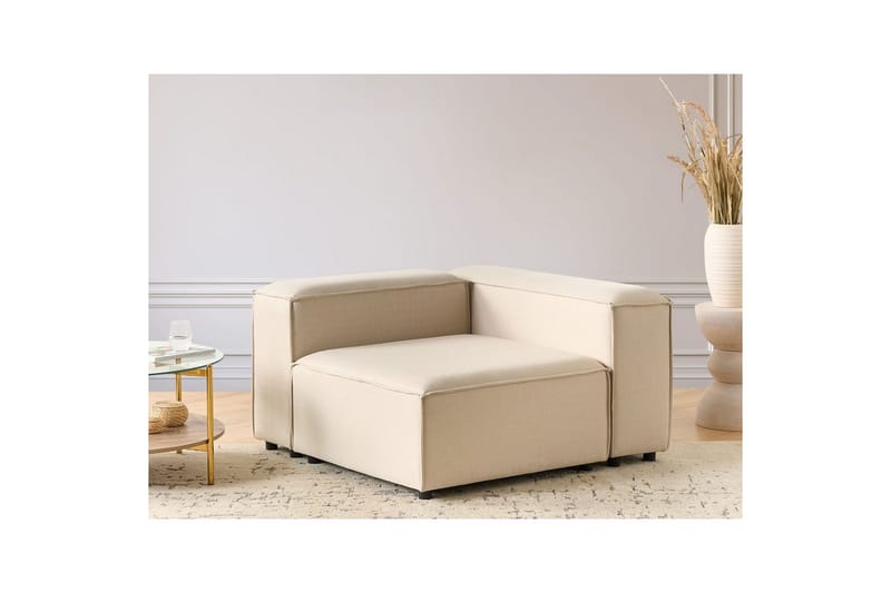 Hörnsektion Ardal Beige, svart, Vänstervänd - Beige, svart, Vänstervänd - Möbler - Soffa - Soffgrupp