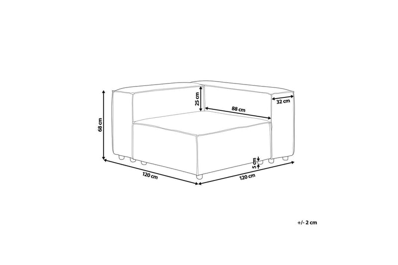 Hörnsektion Ardal Taupe, svart, Vänstervänd - Taupe, svart, Vänstervänd - Möbler - Soffa - Soffgrupp