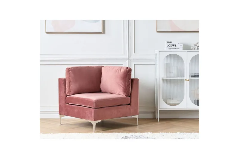 Hörnsektion Evja Rosa - Rosa - Möbler - Soffa - Modulsoffor - Hörnmodul