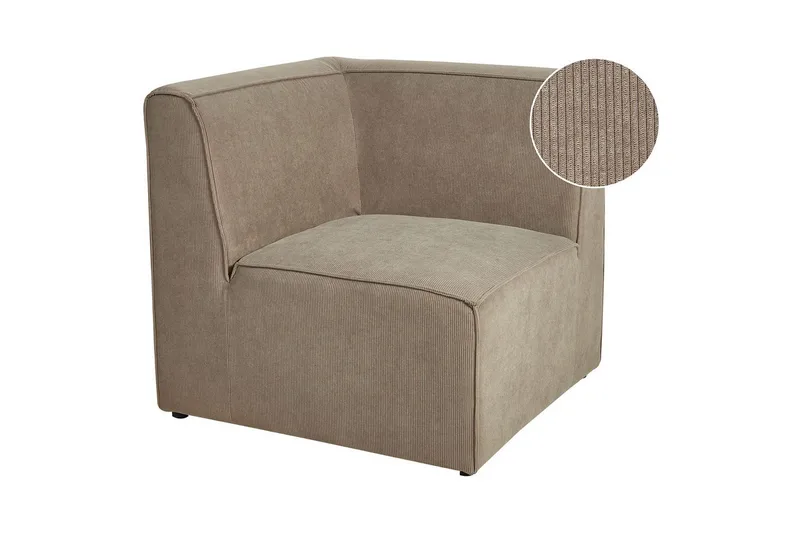 Hörnsektion Lemvig Taupe - Taupe - Möbler - Soffa - Modulsoffor - Hörnmodul