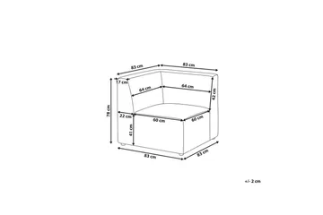 Hörnsektion Lemvig Vit - Vit - Möbler - Soffa - Modulsoffor - Hörnmodul