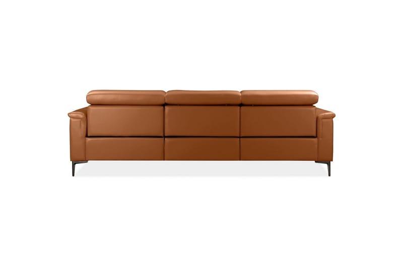 Hörnsoffa 3-sits Lund Cognac, Läder/PU, Vänster Elektrisk Fåtölj - Cognac, Läder/PU, Vänster Elektrisk Fåtölj - Möbler - Soffa - Skinnsoffor