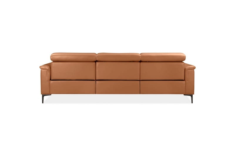 Hörnsoffa 3-sits Lund Cognac, Läder/PU, Vänster Manuell Fåtölj - Cognac, Läder/PU, Vänster Manuell Fåtölj - Möbler - Soffa - Skinnsoffor