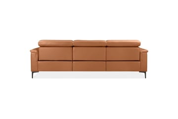 Hörnsoffa 3-sits Lund Cognac, Läder/PU, Vänster Manuell Fåtölj - Cognac, Läder/PU, Vänster Manuell Fåtölj - Möbler - Soffa - Skinnsoffor