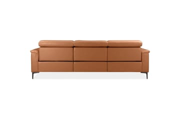 Hörnsoffa 3-sits Lund Cognac, PU, Vänster Manuell Fåtölj - Cognac, PU, Vänster Manuell Fåtölj - Möbler - Soffa - Skinnsoffor