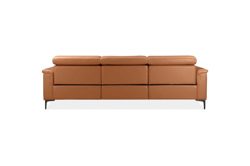 Hörnsoffa 3-sits Lund Cognac, PU, Höger elektrisk vilstol - Cognac, PU, Höger elektrisk vilstol - Möbler - Soffa - Biosoffa & reclinersoffa