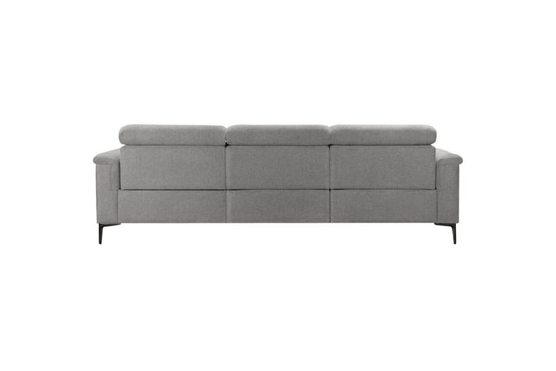 Hörnsoffa 3-sits Lund Ljusgrå, Belfast tyg, Vänster Elektrisk Fåtölj - Ljusgrå, Belfast tyg, Vänster Elektrisk Fåtölj - Möbler - Soffa - Biosoffa & reclinersoffa