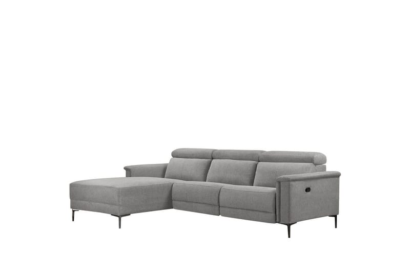 Hörnsoffa 3-sits Lund Ljusgrå, Belfast tyg, Vänster Manuell Fåtölj, Ljusgrå, Belfast tyg, Vänster Manuell Fåtölj