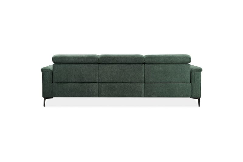 Hörnsoffa 3-sits Lund Mörkgrön, Belfast tyg, Höger elektrisk vilstol - Mörkgrön, Belfast tyg, Höger elektrisk vilstol - Möbler - Soffa - Biosoffa & reclinersoffa