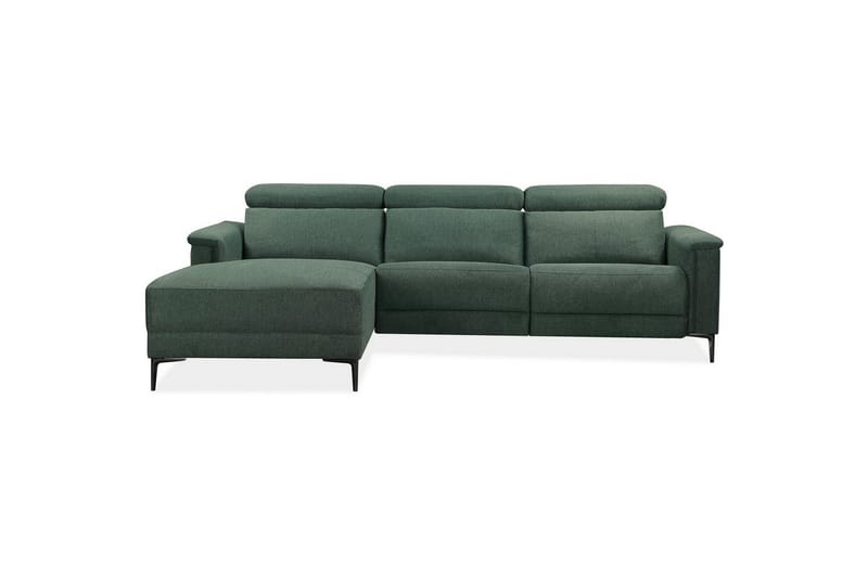 Hörnsoffa 3-sits Lund Mörkgrön, Belfast tyg, Vänster Manuell Fåtölj - Mörkgrön, Belfast tyg, Vänster Manuell Fåtölj - Möbler - Soffa - Biosoffa & reclinersoffa