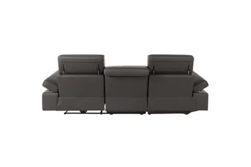 Hörnsoffa 3-sits Rayland Brun, Läder/PU, Vänster Elektrisk Fåtölj - Brun, Läder/PU, Vänster Elektrisk Fåtölj - Möbler - Soffa - Skinnsoffor
