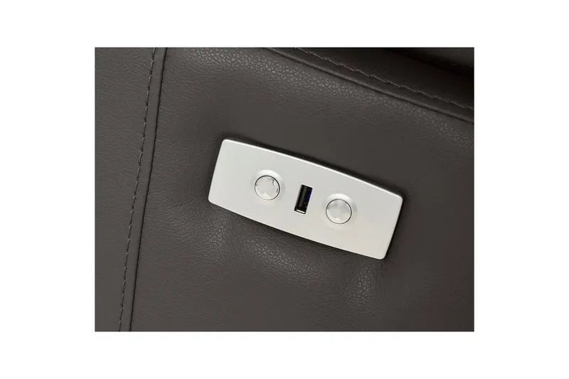 Hörnsoffa 3-sits Rayland Brun, Läder/PU, Vänster Elektrisk Fåtölj - Brun, Läder/PU, Vänster Elektrisk Fåtölj - Möbler - Soffa - Skinnsoffor