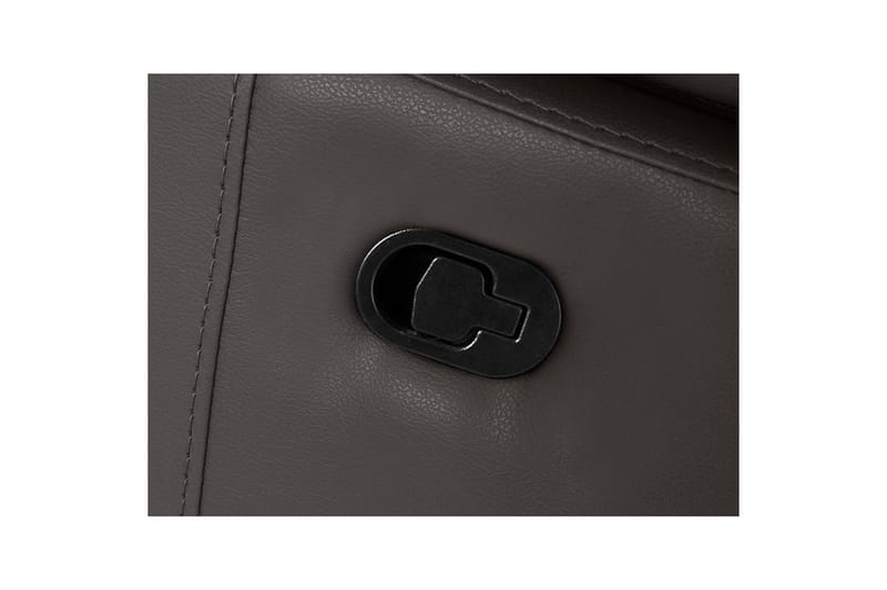 Hörnsoffa 3-sits Rayland Brun, PU, Vänster Manuell Fåtölj - Brun, PU, Vänster Manuell Fåtölj - Möbler - Soffa - Skinnsoffor