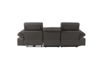 Hörnsoffa 3-sits Rayland Brun, PU, Vänster Elektrisk Fåtölj - Brun, PU, Vänster Elektrisk Fåtölj - Möbler - Soffa - Skinnsoffor