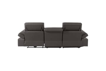 Hörnsoffa 3-sits Rayland Brun, PU, Vänster Manuell Fåtölj - Brun, PU, Vänster Manuell Fåtölj - Möbler - Soffa - Skinnsoffor