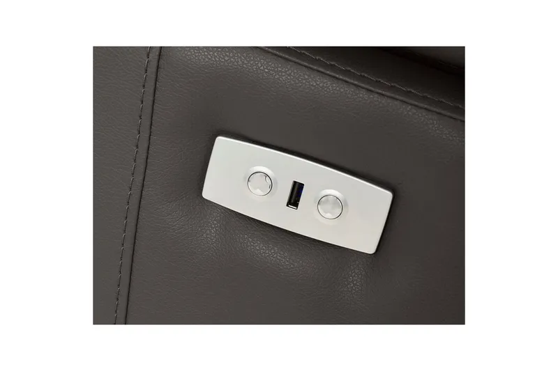 Hörnsoffa 3-sits Rayland Brun, PU, Vänster Elektrisk Fåtölj - Brun, PU, Vänster Elektrisk Fåtölj - Möbler - Soffa - Skinnsoffor