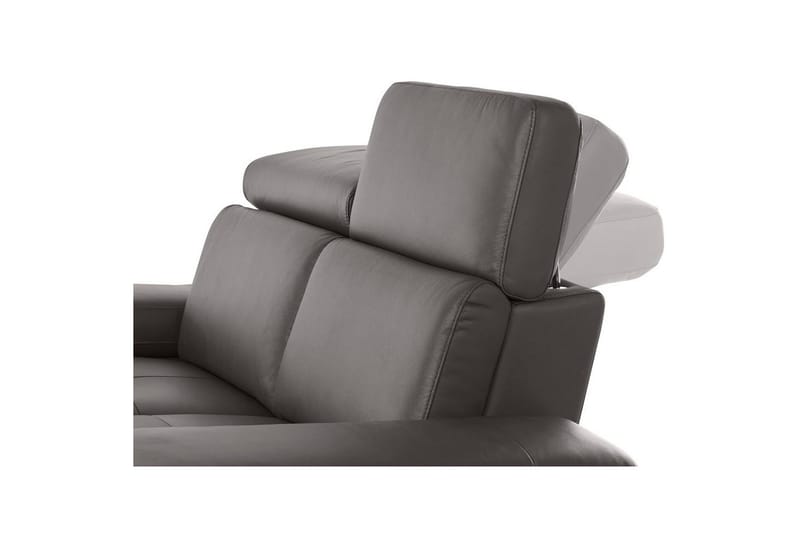 Hörnsoffa 3-sits Rayland Brun, PU, Vänster Manuell Fåtölj - Brun, PU, Vänster Manuell Fåtölj - Möbler - Soffa - Skinnsoffor