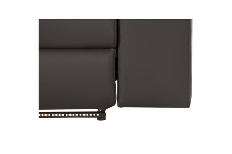 Hörnsoffa 3-sits Rayland Brun, PU, Vänster Elektrisk Fåtölj - Brun, PU, Vänster Elektrisk Fåtölj - Möbler - Soffa - Skinnsoffor