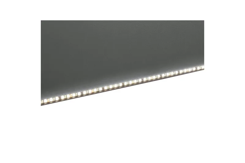 Hörnsoffa 3-sits Rayland Grå, Läder/PU, Höger elektrisk vilstol - Grå, Läder/PU, Höger elektrisk vilstol - Möbler - Soffa - Skinnsoffor