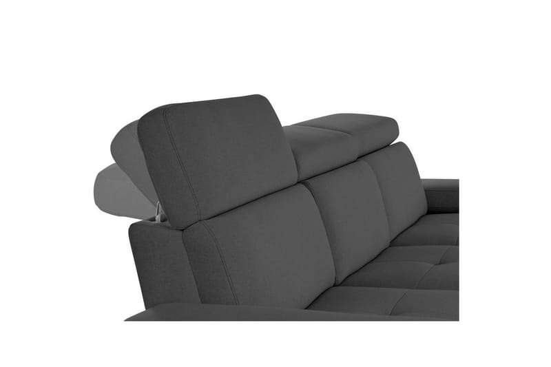 Hörnsoffa 3-sits Rayland Grå, Sunday tyg, Höger elektrisk vilstol - Grå, Sunday tyg, Höger elektrisk vilstol - Möbler - Soffa - Biosoffa & reclinersoffa