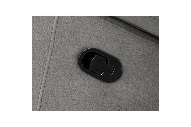 Hörnsoffa 3-sits Rayland Grå, Sunday tyg, Vänster Manuell Fåtölj - Grå, Sunday tyg, Vänster Manuell Fåtölj - Möbler - Soffa - Biosoffa & reclinersoffa