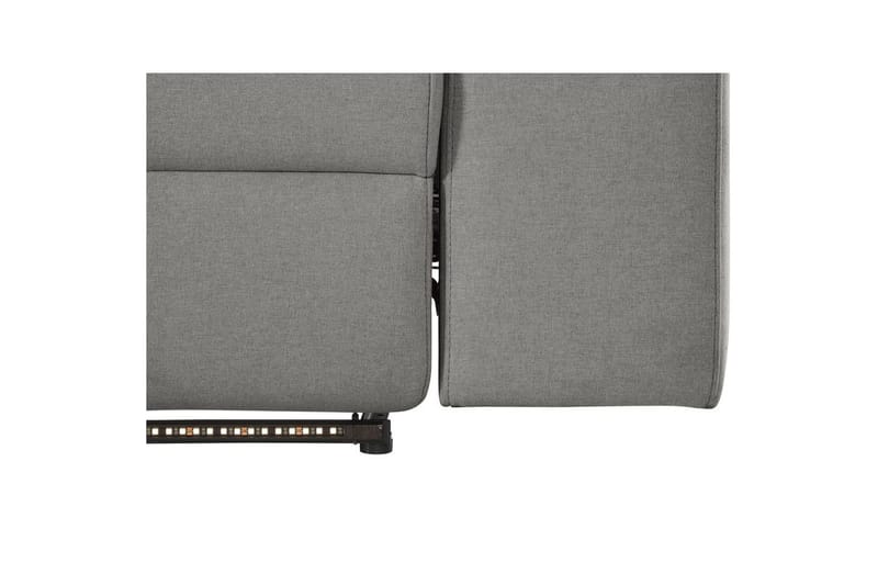 Hörnsoffa 3-sits Rayland Grå, Sunday tyg, Vänster Manuell Fåtölj - Grå, Sunday tyg, Vänster Manuell Fåtölj - Möbler - Soffa - Biosoffa & reclinersoffa