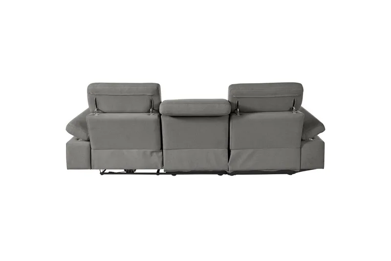 Hörnsoffa 3-sits Rayland Grå, Sunday tyg, Vänster Manuell Fåtölj - Grå, Sunday tyg, Vänster Manuell Fåtölj - Möbler - Soffa - Biosoffa & reclinersoffa