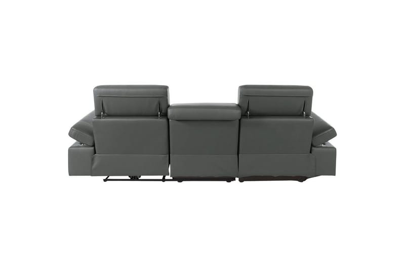 Hörnsoffa 3-sits Rayland Grå, PU, Vänster Manuell Fåtölj - Grå, PU, Vänster Manuell Fåtölj - Möbler - Soffa - Skinnsoffor