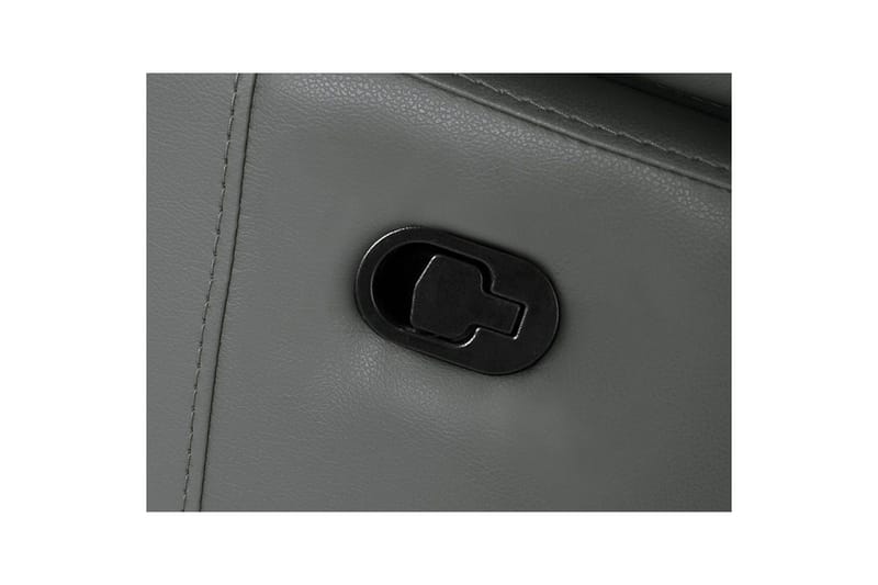 Hörnsoffa 3-sits Rayland Grå, PU, Vänster Manuell Fåtölj - Grå, PU, Vänster Manuell Fåtölj - Möbler - Soffa - Skinnsoffor