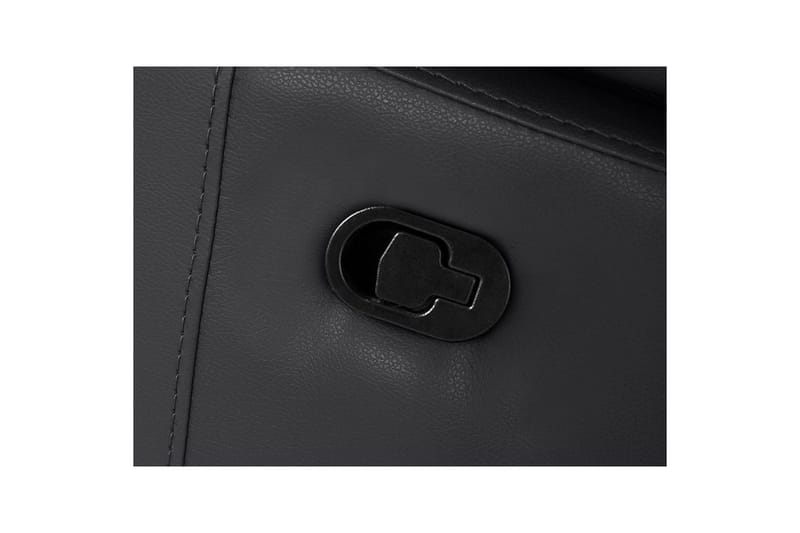 Hörnsoffa 3-sits Rayland Svart, PU, Vänster Manuell Fåtölj - Svart, PU, Vänster Manuell Fåtölj - Möbler - Soffa - Skinnsoffor