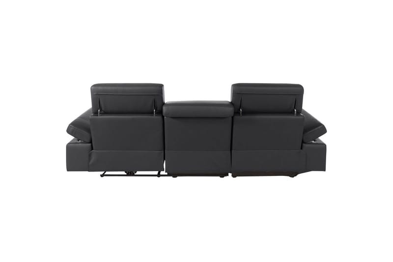 Hörnsoffa 3-sits Rayland Svart, PU, Vänster Manuell Fåtölj - Svart, PU, Vänster Manuell Fåtölj - Möbler - Soffa - Skinnsoffor