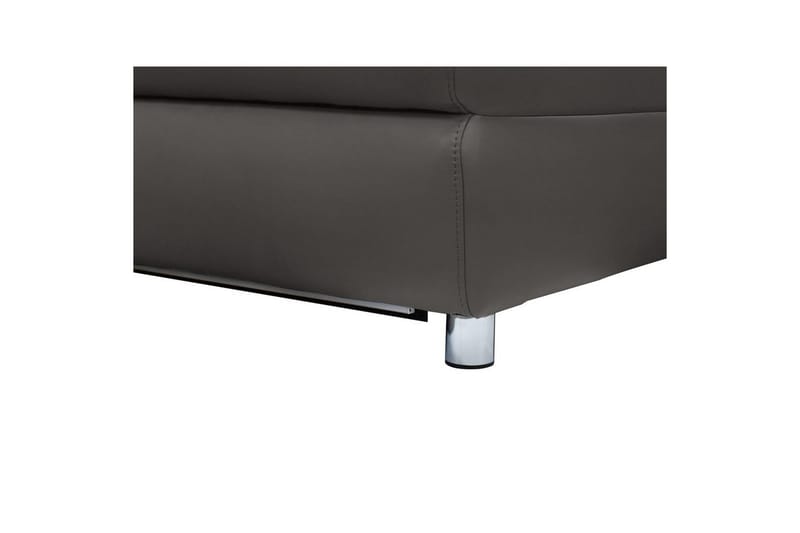 Hörnsoffa 3-sits Pareli Brun, PU, Höger elektrisk vilstol - Brun, PU, Höger elektrisk vilstol - Möbler - Soffa - Skinnsoffor