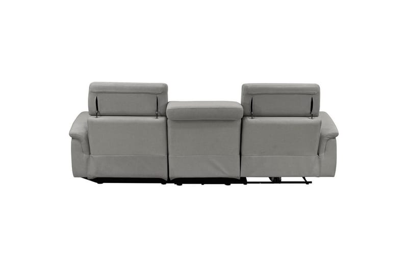 Hörnsoffa 3-sits Pareli Grå, Sunday tyg, Höger manuell vilstol - Grå, Sunday tyg, Höger manuell vilstol - Möbler - Soffa - Biosoffa & reclinersoffa