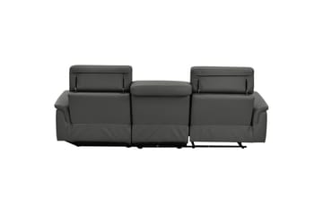Hörnsoffa 3-sits Pareli Svart, PU, Höger elektrisk vilstol - Svart, PU, Höger elektrisk vilstol - Möbler - Soffa - Skinnsoffor