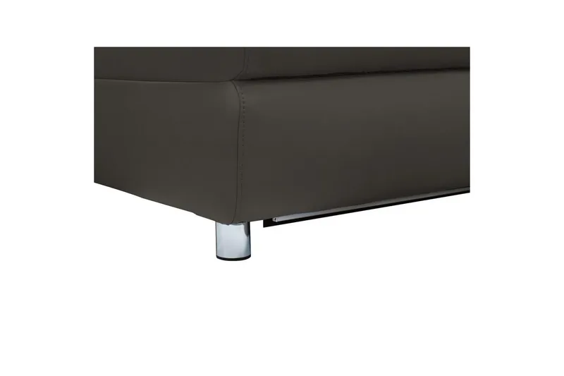 Hörnsoffa 3-sits Pareli Brun, Läder/PU, Vänster Manuell Fåtölj - Brun, Läder/PU, Vänster Manuell Fåtölj - Möbler - Soffa - Skinnsoffor