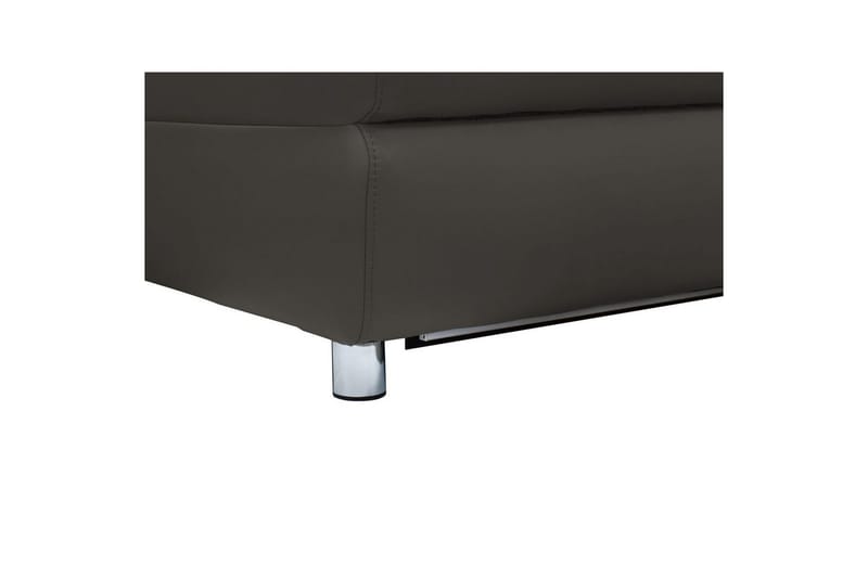 Hörnsoffa 3-sits Pareli Brun, Läder/PU, Vänster Manuell Fåtölj - Brun, Läder/PU, Vänster Manuell Fåtölj - Möbler - Soffa - Skinnsoffor