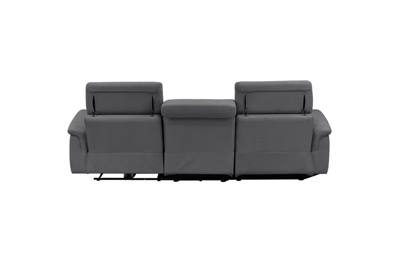 Hörnsoffa 3-sits Pareli Antracit, Sunday tyg, Vänster Manuell Fåtölj - Antracit, Sunday tyg, Vänster Manuell Fåtölj - Möbler - Soffa - Biosoffa & reclinersoffa