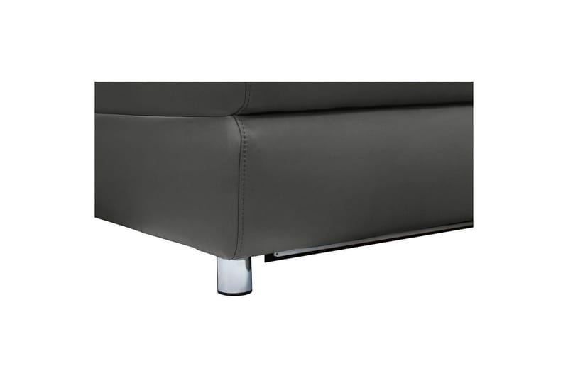 Hörnsoffa 3-sits Pareli Svart, PU, Vänster Elektrisk Fåtölj - Svart, PU, Vänster Elektrisk Fåtölj - Möbler - Soffa - Skinnsoffor