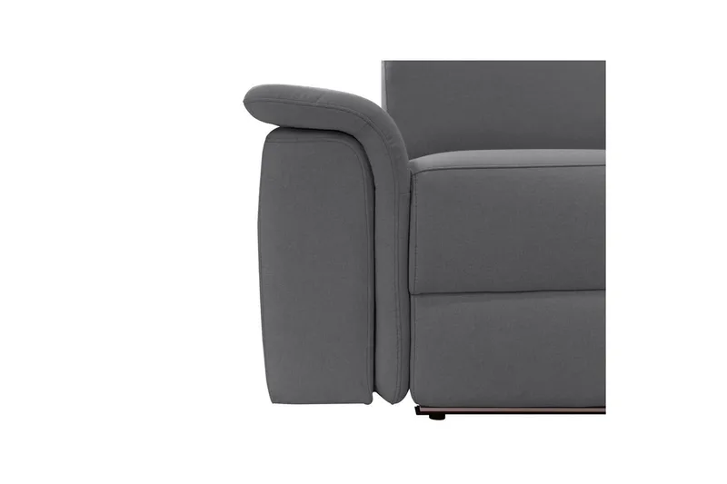 Hörnsoffa 3-sits Pareli Antracit, Sunday tyg, Höger elektrisk vilstol - Antracit, Sunday tyg, Höger elektrisk vilstol - Möbler - Soffa - Biosoffa & reclinersoffa