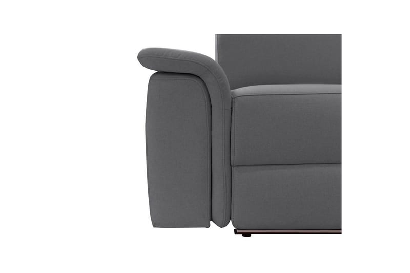 Hörnsoffa 3-sits Pareli Antracit, Sunday tyg, Höger elektrisk vilstol - Antracit, Sunday tyg, Höger elektrisk vilstol - Möbler - Soffa - Biosoffa & reclinersoffa