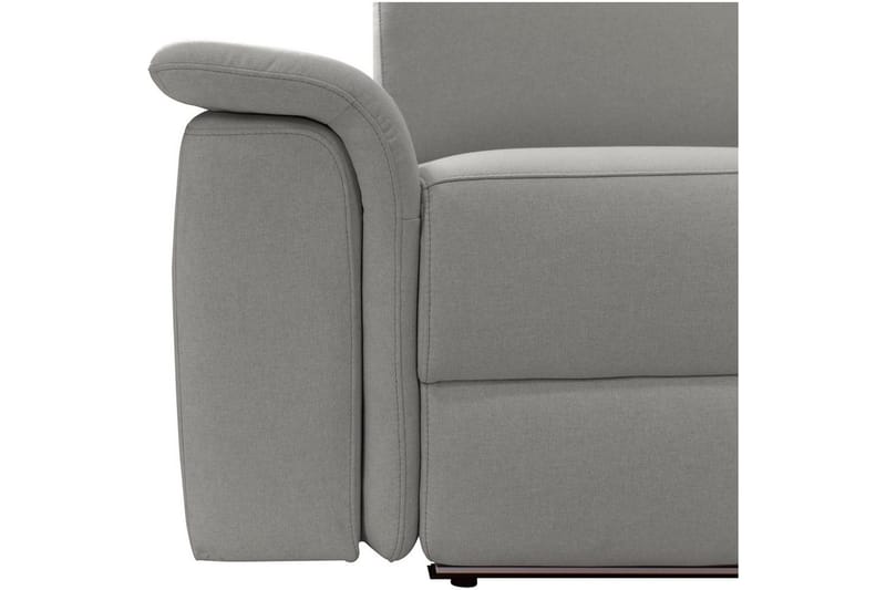 Hörnsoffa 3-sits Pareli Grå, Sunday tyg, Höger elektrisk vilstol - Grå, Sunday tyg, Höger elektrisk vilstol - Möbler - Soffa - Biosoffa & reclinersoffa