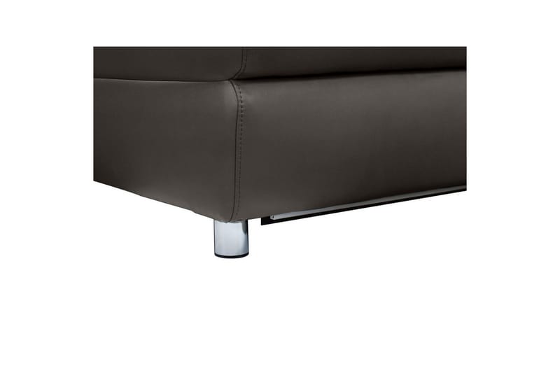 Hörnsoffa 3-sits Pareli Brun, Läder/PU, Vänster Elektrisk Fåtölj - Brun, Läder/PU, Vänster Elektrisk Fåtölj - Möbler - Soffa - Skinnsoffor